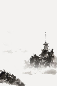 中国风 水墨 喜庆背景图片