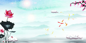 中国风 水墨 喜庆背景