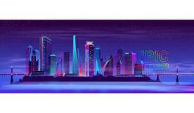城市建筑夜景