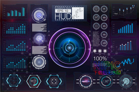 hud高科技边框