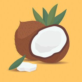 椰子 水果 蔬菜