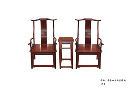 中号四出头官帽椅3件套