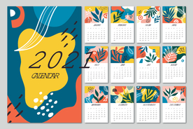 2021抽象日历