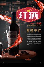 创新红酒海报