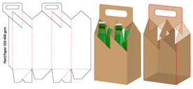 外带啤酒手提纸盒包装盒