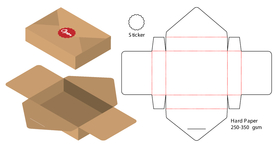 信封式纸盒包装盒