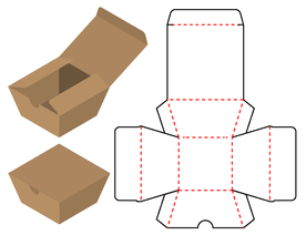 简易牛皮纸外包装盒