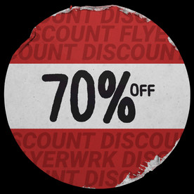 复古贴纸样机   怀旧潮流贴纸