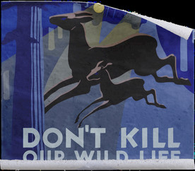 复古贴纸样机   怀旧潮流贴纸