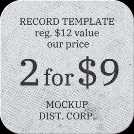 复古贴纸样机   怀旧潮流贴纸