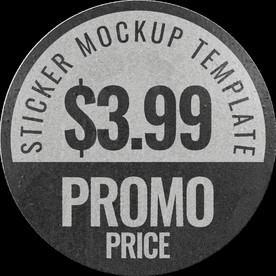 复古贴纸样机   怀旧潮流贴纸