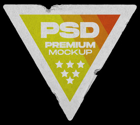 复古贴纸样机   怀旧潮流贴纸