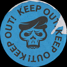 复古贴纸样机   怀旧潮流贴纸