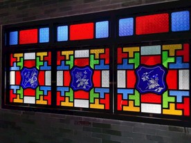 佛山禅城祖庙古典风景摄影民国窗