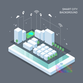 2.5d智慧城市背景