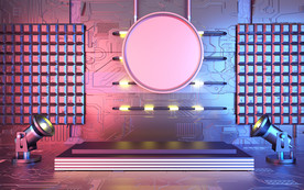 C4D 模型炫酷舞台场景