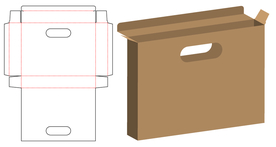 简易手提档案袋纸盒包装