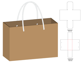 简易纸艺手提袋纸盒包装