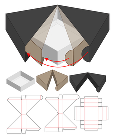 双层创意左右打开卡板式纸盒包装