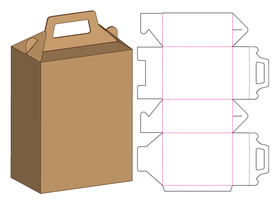 甜品食品类立式手提礼盒纸盒包装