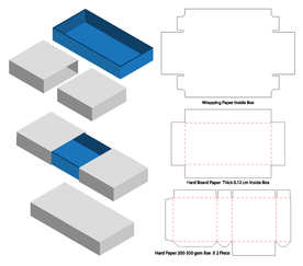 左右抽拉封盖纸盒包装