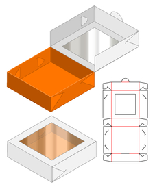 PVC天窗完全折合式纸盒包装