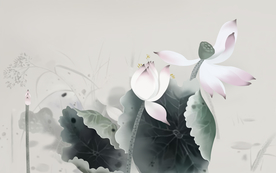 山水画 中式背景墙 装饰画 新