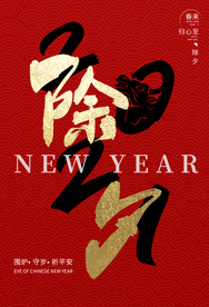 除夕传统节日活动宣传海报素材