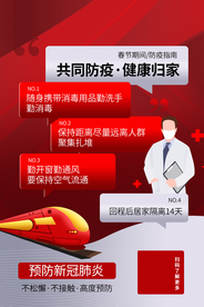共同抗疫公益活动宣传海报素材