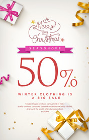 温馨圣诞插画背景装饰海报图图片