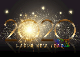 新年快乐矢量图