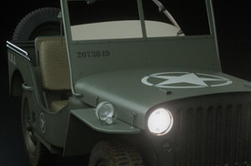 C4D模型吉普越野车
