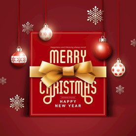 温馨圣诞插画背景装饰海报图图片