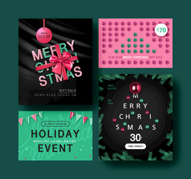 温馨圣诞插画背景装饰海报图图片