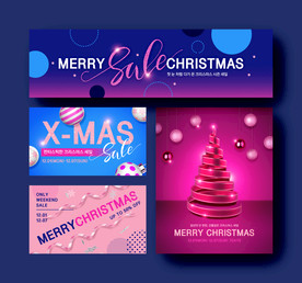 温馨圣诞插画背景装饰海报图图片