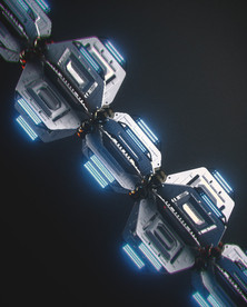C4D模型飞船船舱空间站