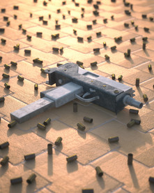 C4D模型打钉枪机