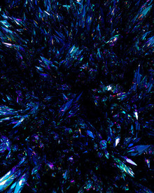 C4D模型蓝紫色碎钻钻石