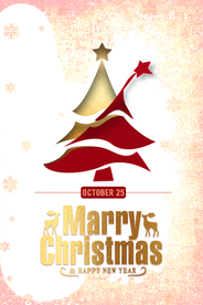 圣诞节日促销活动宣传海报素材