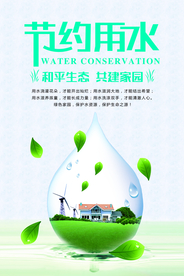 节约用水公益宣传海报素材