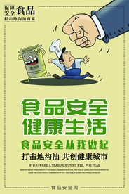 食品安全公益活动宣传海报素材