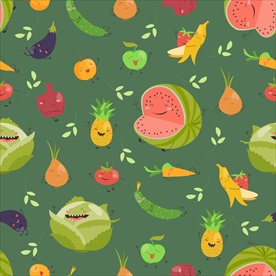 无缝花纹 水果