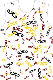 潮流男装印花 分层