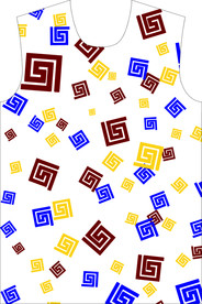 潮流男装印花 分层