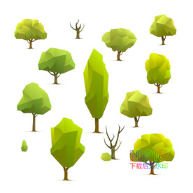 lowpoly小树