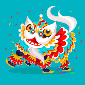 中国元素舞狮