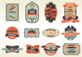 复古欧式促销标签