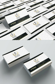 白色商务名片模板