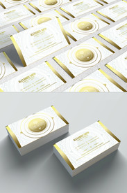 白色商务名片模板