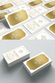 黑色商务名片模板